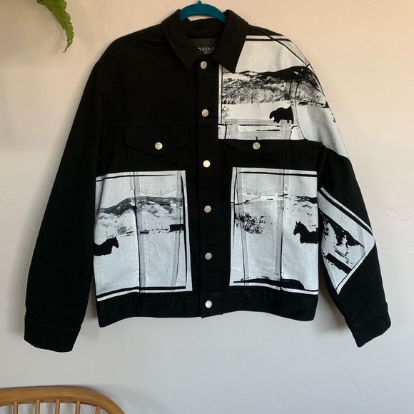 calvin klein warhol denim jacket